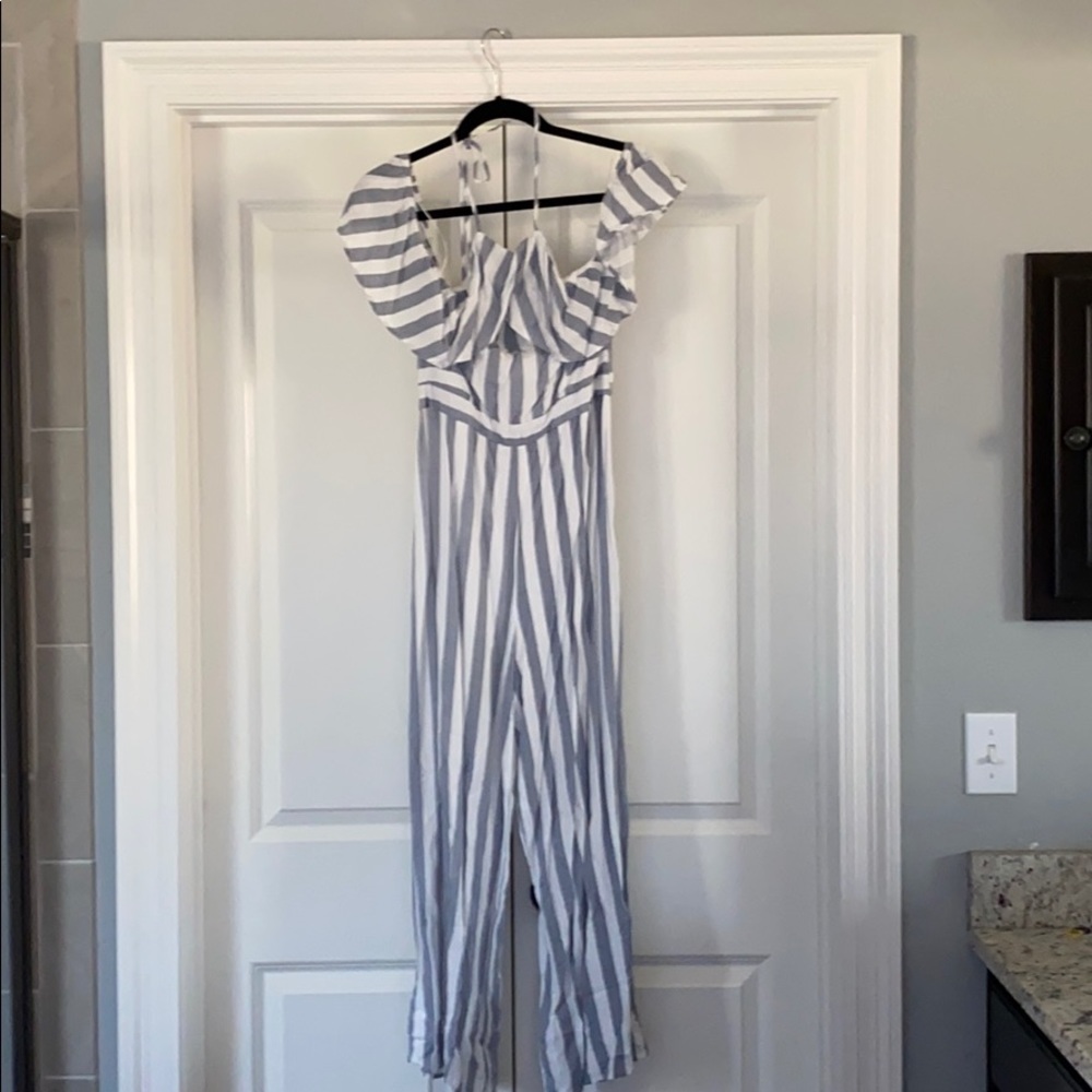 Striped jumpsuit